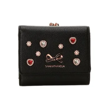 SAMANTHA THAVASA Synthetic Leather Wallet Women's Black
