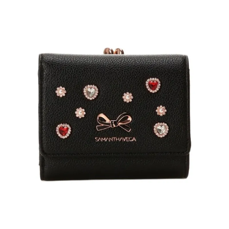 SAMANTHA THAVASA Synthetic Leather Wallet Women's Black-0