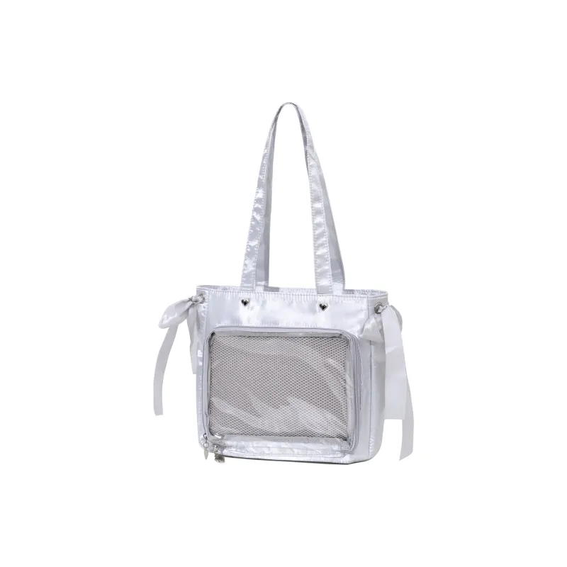 OTA Fabric Shoulder Bag Regular Women's Silver-1