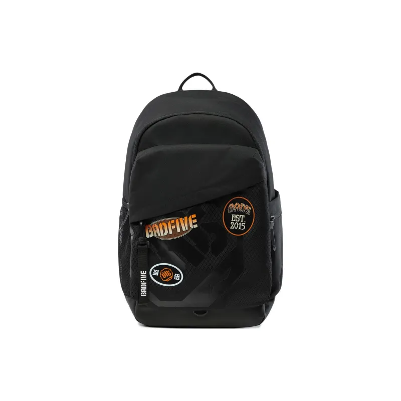 LiNing Polyester Student Backpack Unisex Black-0