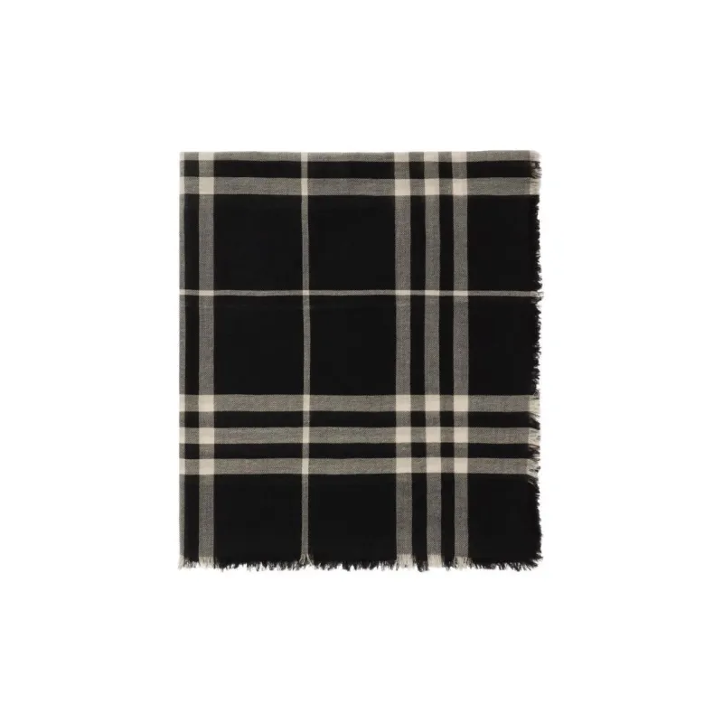 Burberry Check Wool Scarf-1