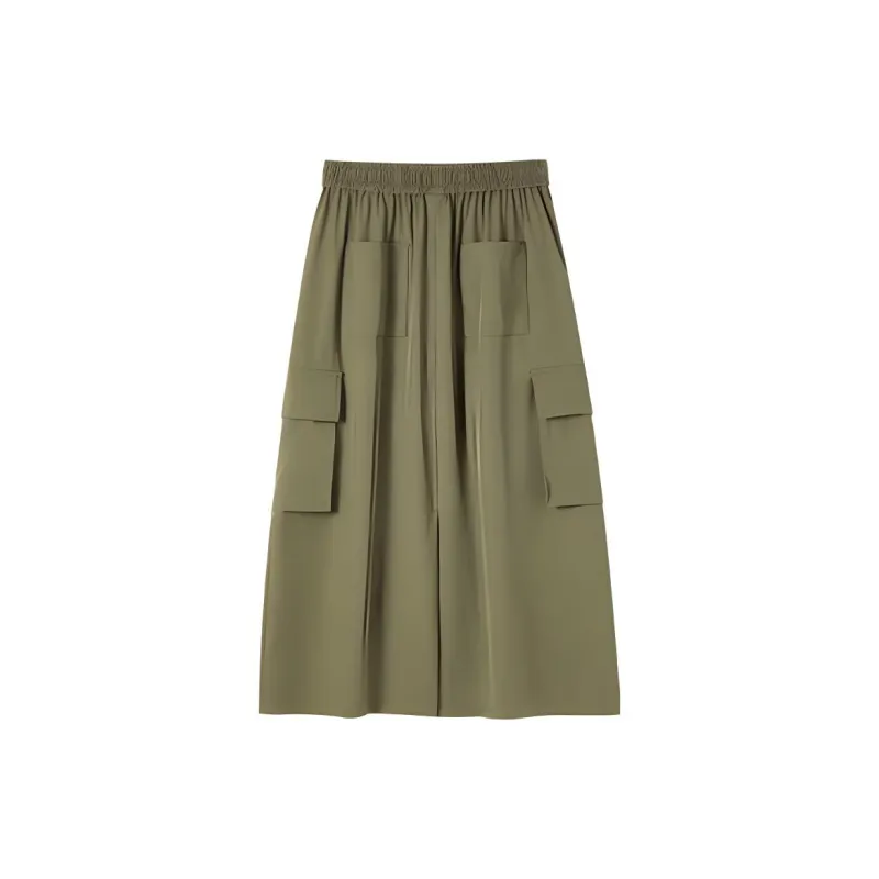 OUTDOOR PRODUCTS Casual Long Skirt Women's Army Green-1