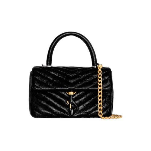 REBECCA MINKOFF Edie Quilted Leather Satchel Bag