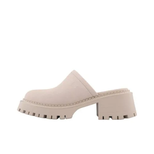 STELLA LUNA Closed Toe Slippers 6cm Women's Beige