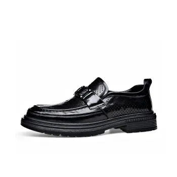 Romon Loafers Men Black Brown