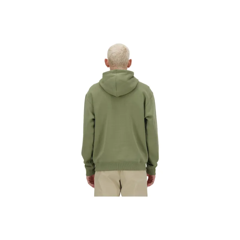 New Balance Iconic Collegiate Graphic Hoodie Sweatshirt Men's Dark Peridot-1