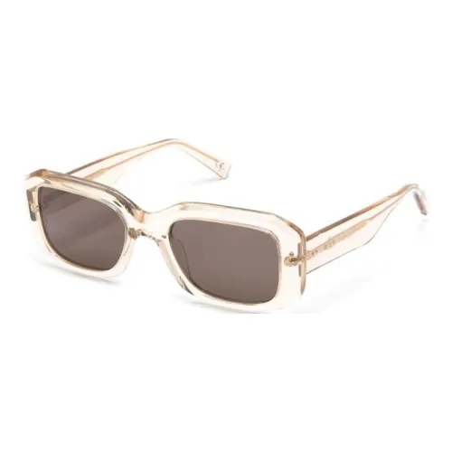 Retrosuperfuture Acetate Acetate Rectangular logo-debossed sunglasses Women's Beige