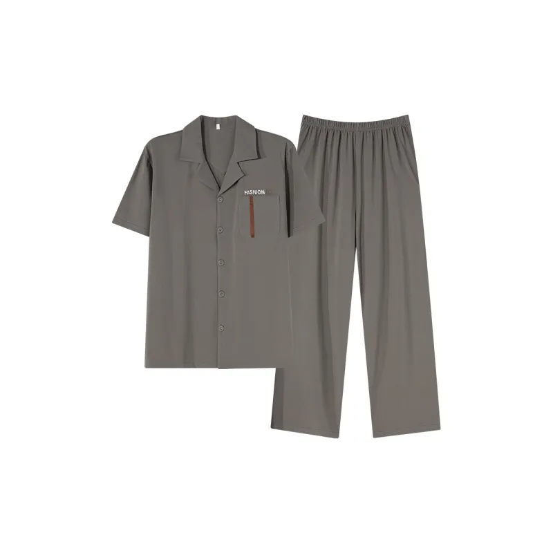 The Story Of The Flower Season Pajama Set Men's Olive-0