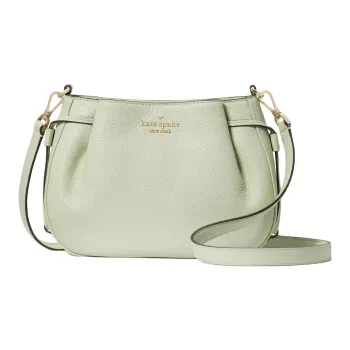 Kate Spade Litchi Grain Leather Dumpling Bag, Shoulder Bag, Crossbody Bag Women's Light Olive