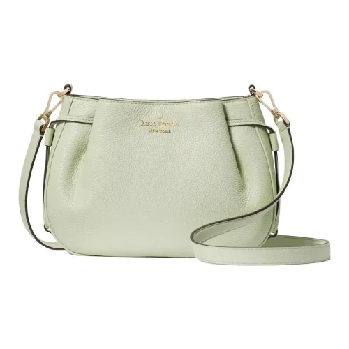 Kate Spade Litchi Grain Leather Dumpling Bag, Shoulder Bag, Crossbody Bag Women's Light Olive