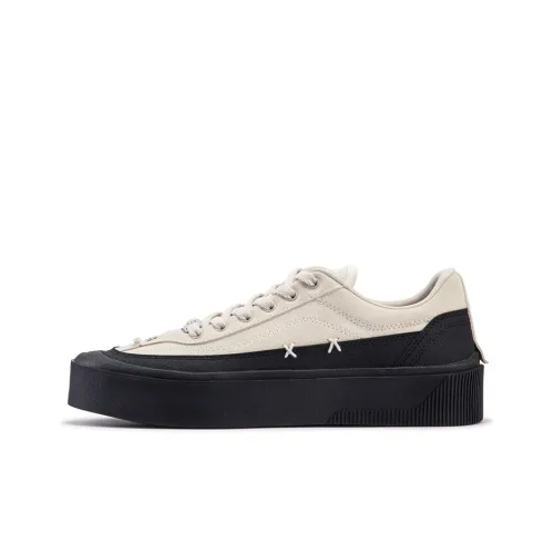 361° Sand Dune Coverage Cushioning Low Top Skateboard Shoes Men's Oat Milk Black