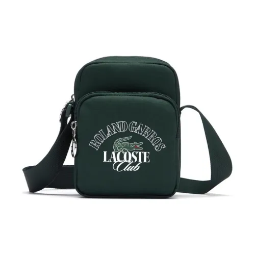 LACOSTE Fabric Camera Bag Shoulder Bag Crossbody Bag Regular Men's Dark Green