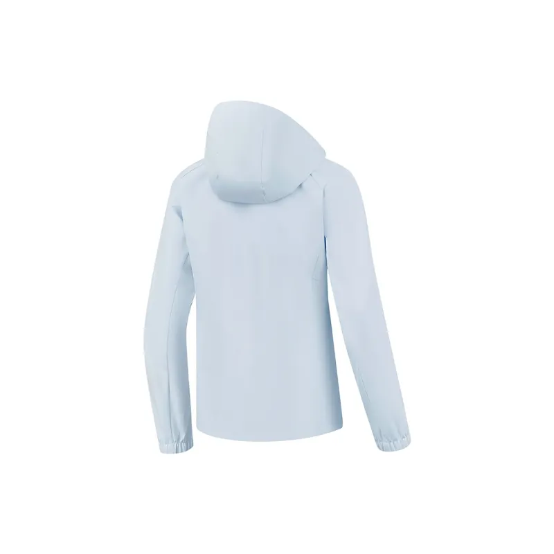 QIAODAN Trench Coat Women's Foam Blue-1