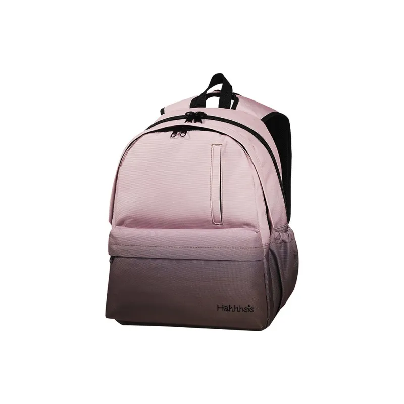 Hahhhsis Polyester Middle School Student, High School Student, University Student Backpack Unisex Gradient Coffee-1