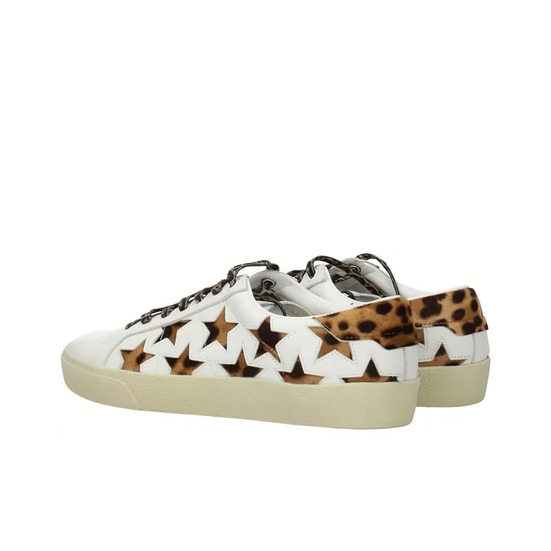 SAINT LAURENT Court Classic SL/06 Leopard California Women's-3