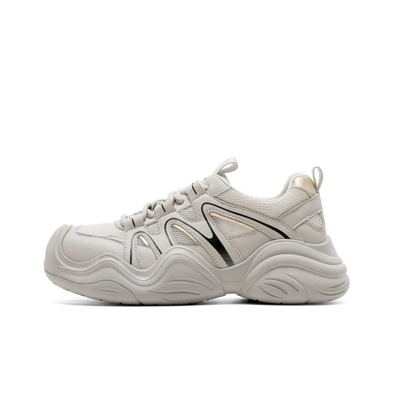 C°BANNER Low Top Chunky Sneakers Women's Champagne-0