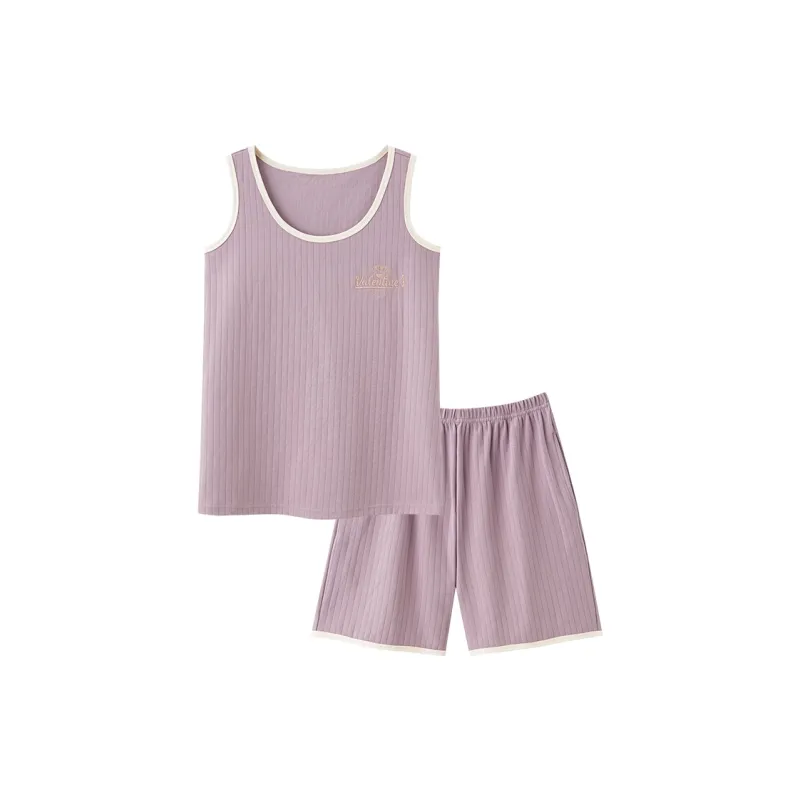 Mulong Family Pajama Set Women's Light Purple-0