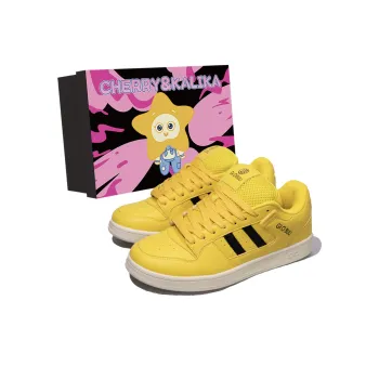 CHERRY&KALIKA Low Top Skateboard Shoes Unisex Thunder Mother Yellow
