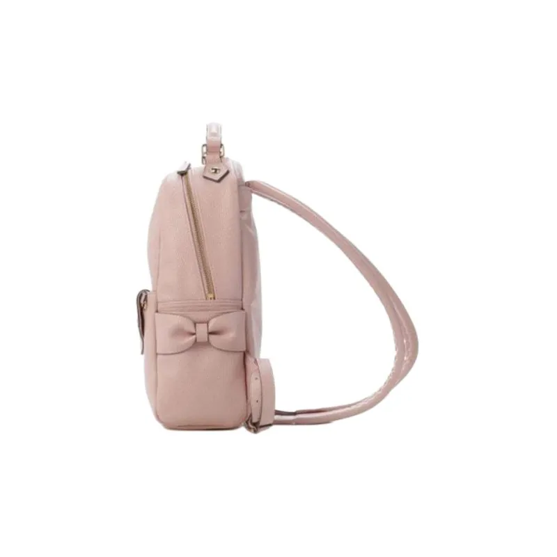 SAMANTHA THAVASA Synthetic Leather Backpack Medium Size Women's Pink Beige-1