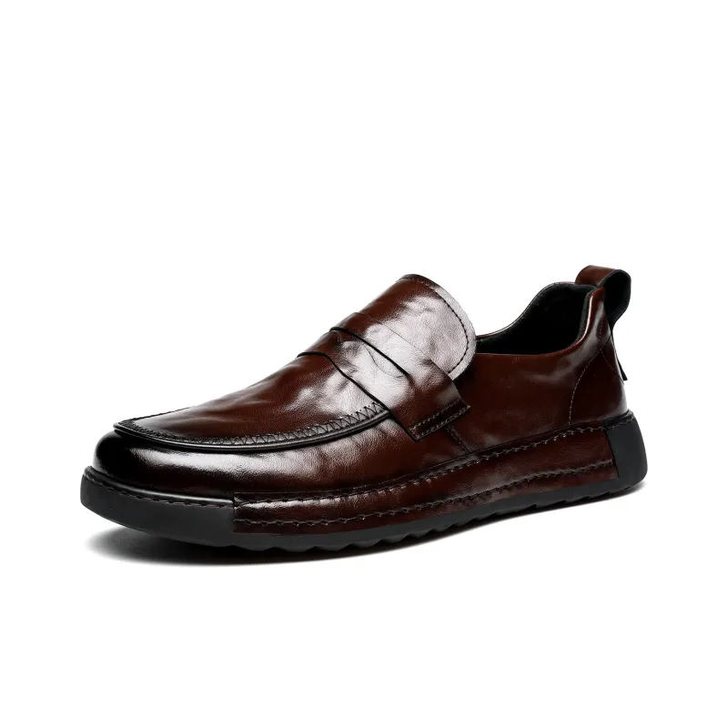 CHINT Dress Shoes Men Low Top Black/Brown-6