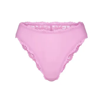 SKIMS FITS EVERYBODY LACE CHEEKY BRIEF Underpants Women's 1 Pack PETAL/Floral Color