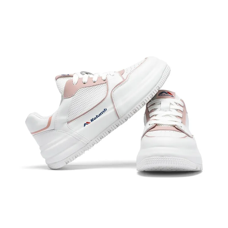 Kolumb Abrasion Resistant, Lightweight, Breathable, Waterproof Low Top Skateboard Shoes Women's White-22