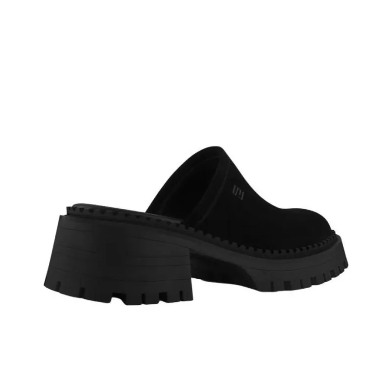 STELLA LUNA Closed Toe Slippers 6cm Women's Black-3