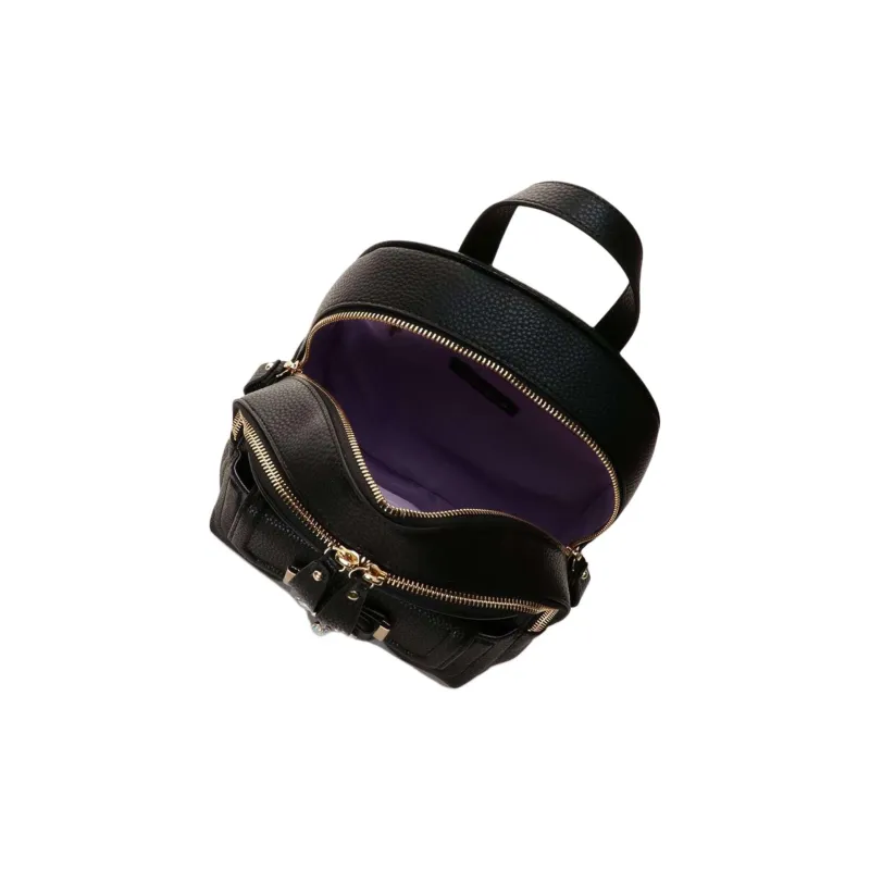 SAMANTHA THAVASA Synthetic Leather Backpack Small Size Women's Black-3