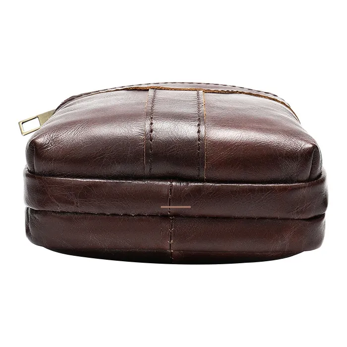 CMLZIUA Cow Leather Crossbody Bags Regular Unisex Coffee Small/Coffee Large/Black, Small/Black Large Size-9