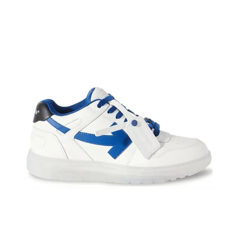 OFF WHITE Out Of Office Ooo Low Tops White Navy Blue-1