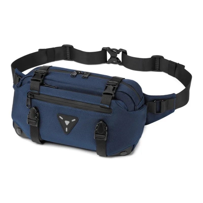 OZUKO Oxford Fanny Pack Sling Bag Crossbody Bag Shoulder Bag Unisex Gray Royal Blue Camouflage-2