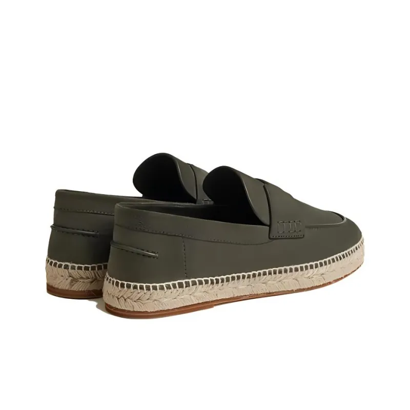 HERMES Trip Espadrilles Men's Dark Green-2