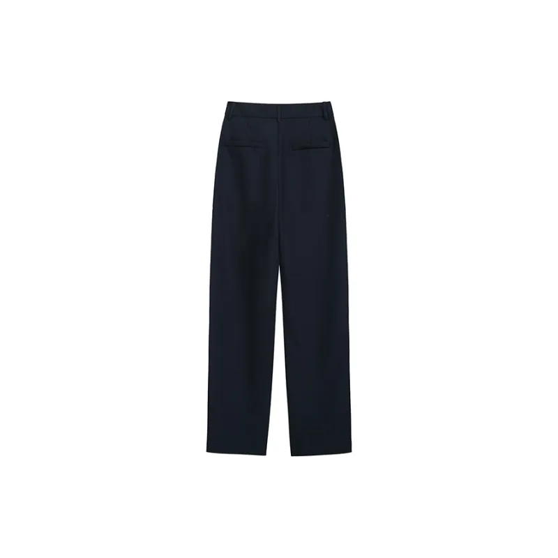 AHDO Casual Pants Women's Dark Blue-1