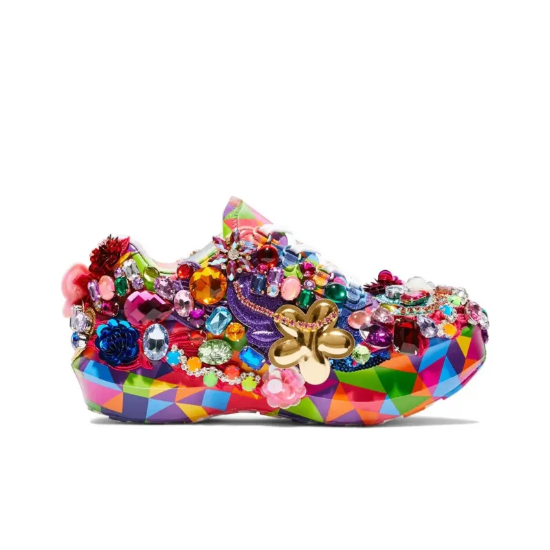 COMME DES GARCONS x SALOMON SR811 Embellished Platform Anti-Slip Wear-Resistant Low-Top Casual Shoes Women's Multicolor-1