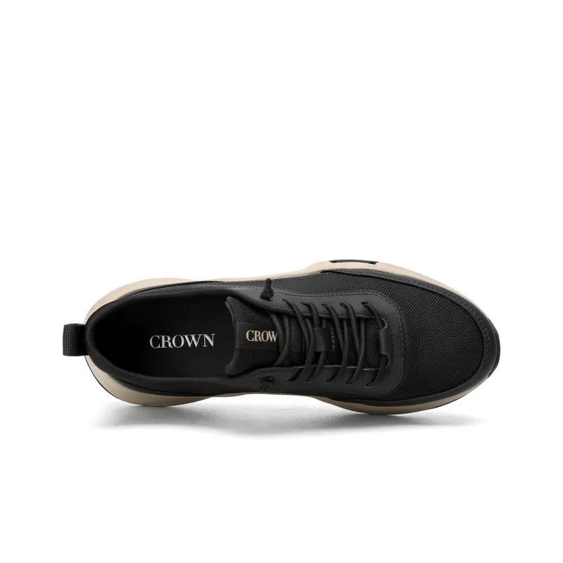 CROWN Anti-Slip Wear-Resistant Low-Top Casual Shoes Men's One Yard Larger-3