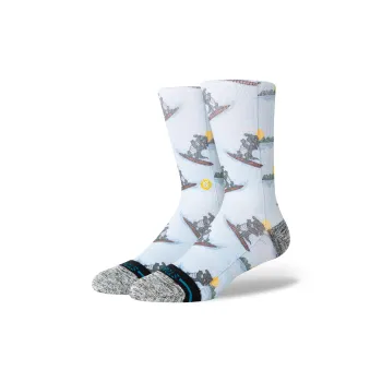Stance Mid Calf Socks Unisex 1 Pack Light Blue