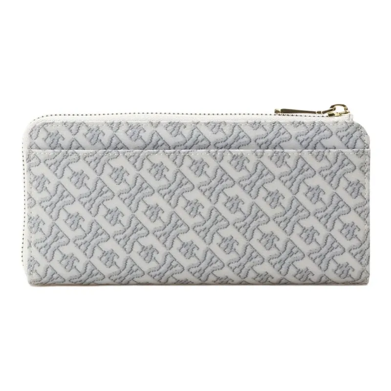 SAMANTHA THAVASA PVC Synthetic Leather Polyester Wallet Women's Ecru-3
