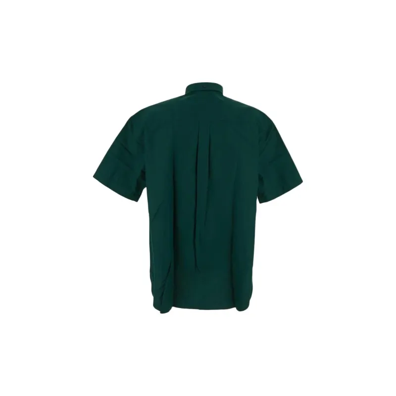 Burberry Logo Embroidered Short Sleeved Shirt-1