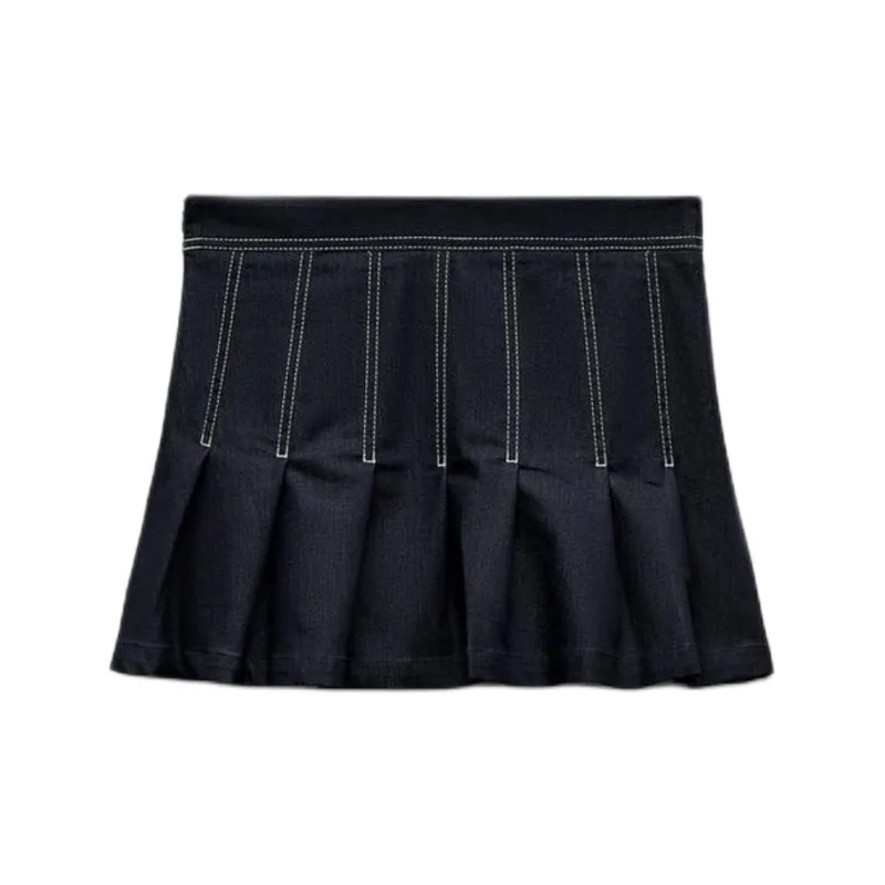 ZARA Casual Short Skirts Women's Indigo-1