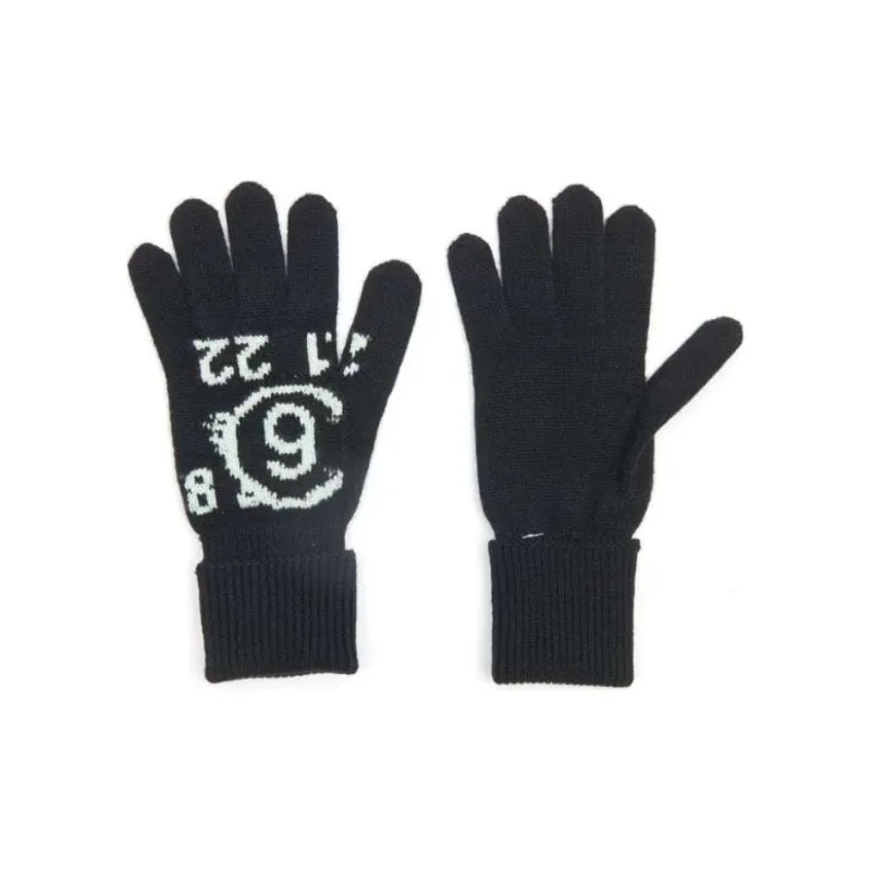 MM6 Maison Margiela Numeric Wool Gloves-0
