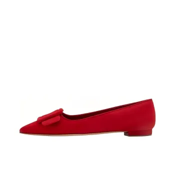 MANOLO BLAHNIK Casual Single Shoes Women's Red