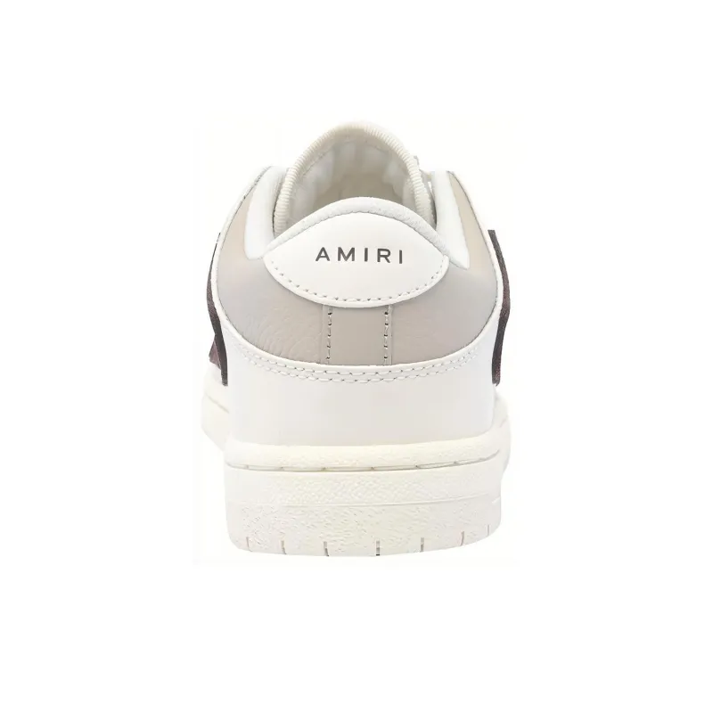AMIRI Skel Top Low Skateboard Shoes Women's White Brown-4