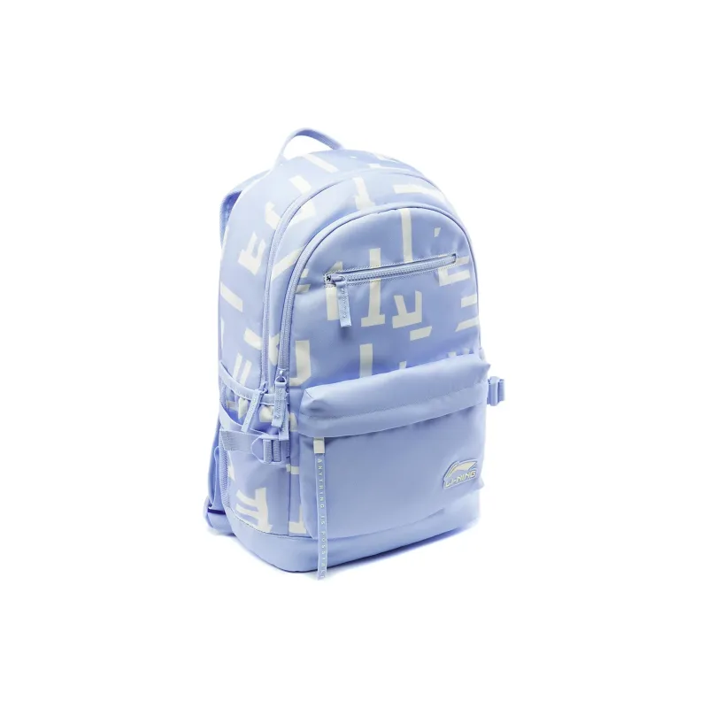 LiNing Polyester Backpack Unisex Blue All Over Print-2