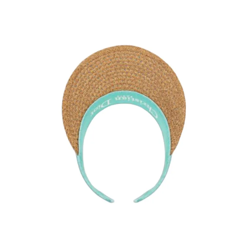 DIOR Mulberry Silk, Paper Polyester, Cotton Polypropylene Fiber Sun Protection Hats Women's Green-4