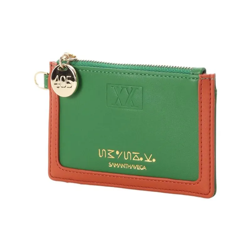 SAMANTHA THAVASA HUNTER×HUNTER Collaboration Synthetic Leather Wallet Women's Green-1