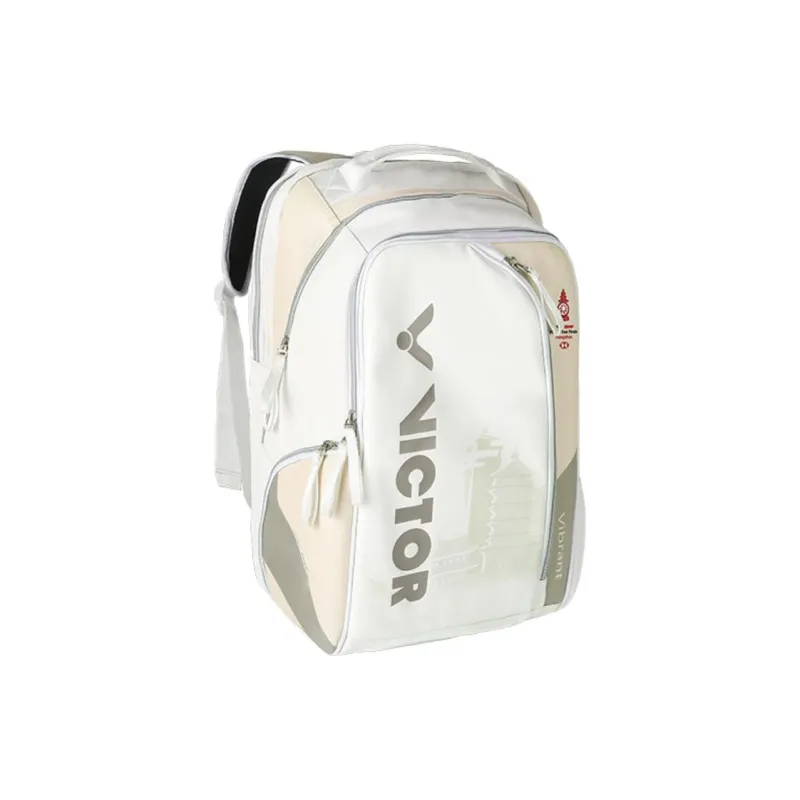 VICTOR PU Backpack Regular Unisex White & Oak White-1