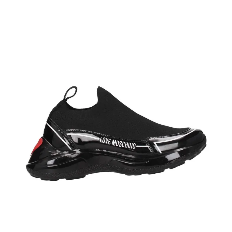 LOVE MOSCHINO Low Top Casual Shoes Women's Black-1