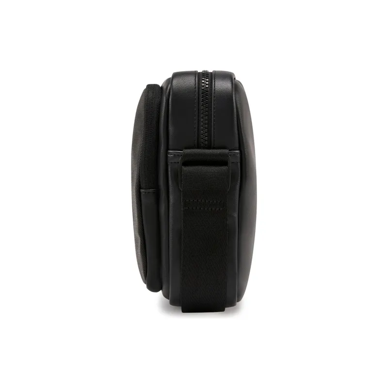 Tommy Hilfiger Polyester Artificial Leather Bonded Crossbody Bag Men's Black-2