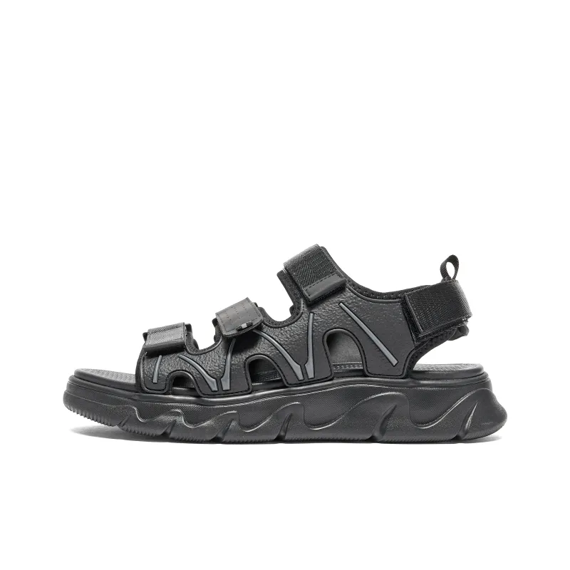 Senda Beach Sandals Men Black/Apricot-0