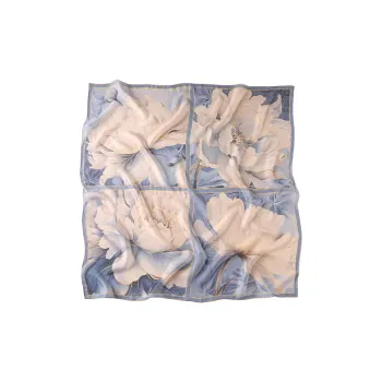 Hang Silk Road 100% Mulberry Silk Silk Scarves Women's White